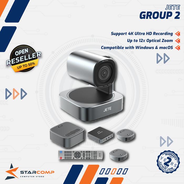 Gambar JETE Group 2 Video Conference 4K Camera Webcam12x Zoom 1/2.8 SONY CMOS dari Starcomp Semarang undefined Tokopedia