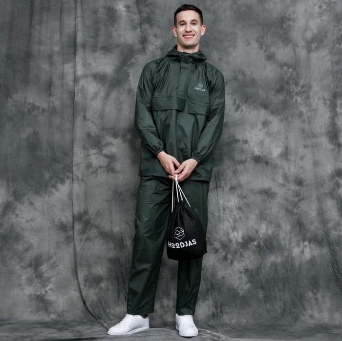 Gambar HOODJAS / Jas Hujan Kangguru Set Baju Celana / Mantel Hujan / Hitam - Army, All Size dari HOODJAS undefined Tokopedia