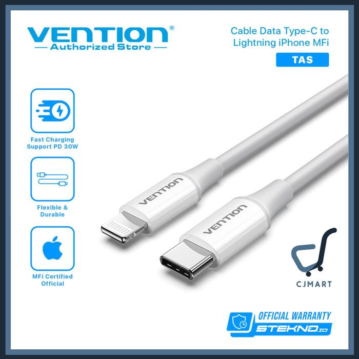 Vention Kabel Data Iphone Type C to Lightning MFI Fast Charging PD 2M