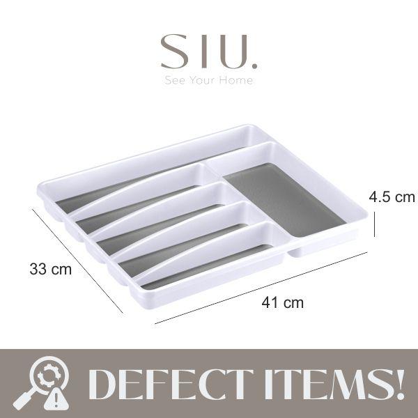 Gambar Drawer Cutlery Utensil Organizer Laci Sendok Garpu Spatula Pisau Peralatan Dapur Kosmetik Alat Tulis Serbaguna - [DEFECT] Jumbo dari SIU. Home undefined Tokopedia