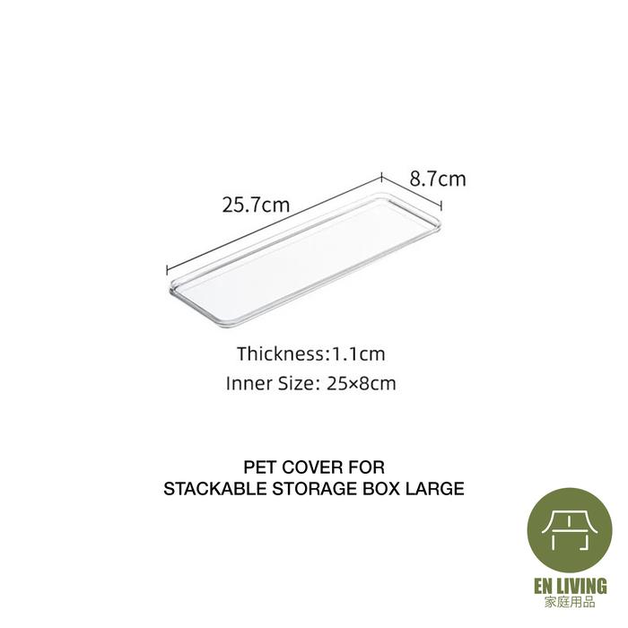 Gambar EN LIVING Stackable Storage Box WHITE LARGE / Organizer Box / Kotak - PET COVER dari EN LIVING undefined Tokopedia