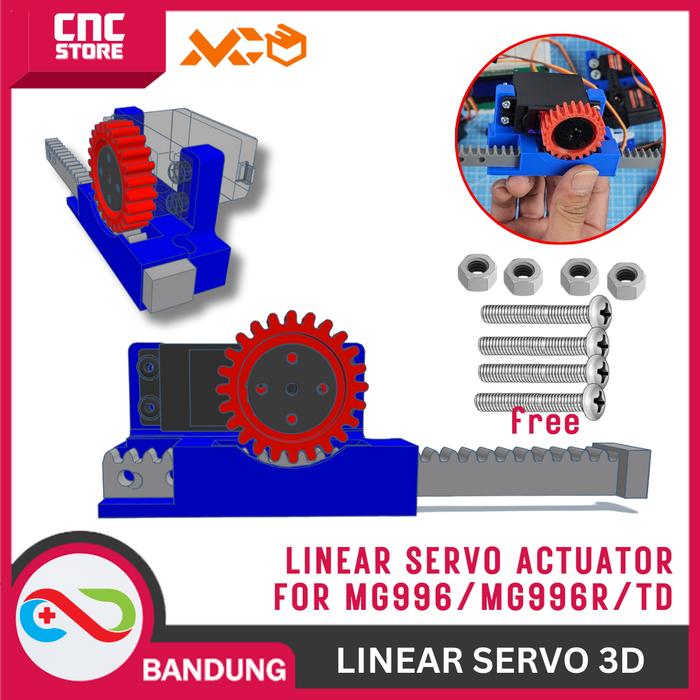 Gambar LINEAR SERVO  SG90 MG90 ARCTUATOR DOOR LOCK MOTORIZED MOTOR SERVO MICRO SERVO MOTORIZ - MG996/996R/995 dari CNC STORE BANDUNG undefined Tokopedia