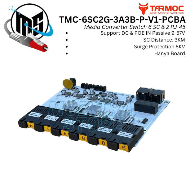 Gambar Tarmoc TMC-6SC2G-3A3B-P-V1-PCBA | Media Converter Switch 6FO 2LAN / 6 FO 2 LAN Gigabit POE IN 9-57 Volt | 6SC 2LAN / 6 SC 2 LAN Gigabit - 6SC2G-3A3B-P-V1 dari Mobitra Store undefined Tokopedia