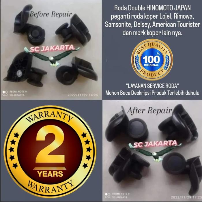 Gambar Roda Double Hinomoto Japan Koper Lojel (Mohon Baca Deskripsi Produk) dari SC JAKARTA undefined Tokopedia
