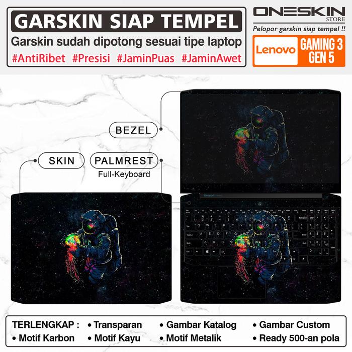 Gambar Garskin Stiker Laptop Lenovo IdeaPad Gaming 3 3i-15 15ARH 15IMH Gambar - Full Body dari Oneskin Store Indonesia undefined Tokopedia