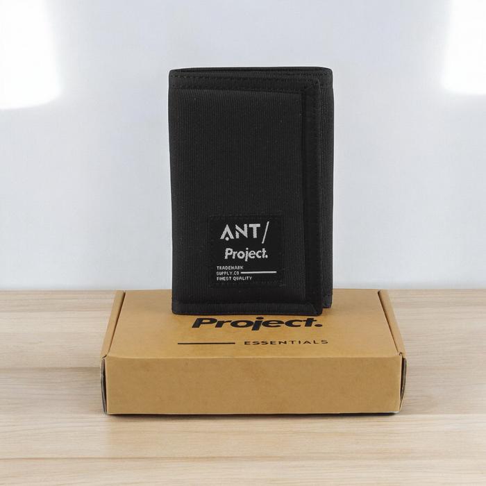 Gambar ANT PROJECT - Dompet Lipat 2 Pria MACRO - Dompet Kartu ATM dan Uang - Hitam dari ANT Project undefined Tokopedia
