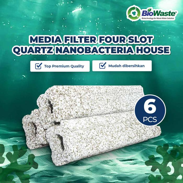 Gambar Fishco Rumah Bakteri Akuarium Momogi Four Slot Quartz Media Filter GH165-6 - 6pcs dari Biowaste undefined Tokopedia