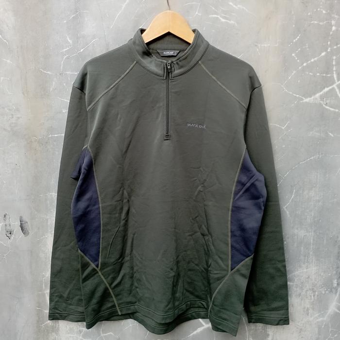 Black Yak Half Zip Base Layer Newland Ski Wear 1/4 Zip Top Black