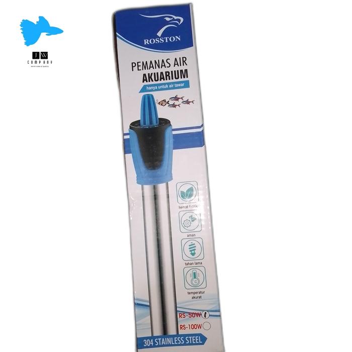 Gambar heater stainless rosston 50 watt, heater aquarium dari Jw aquatic undefined Tokopedia