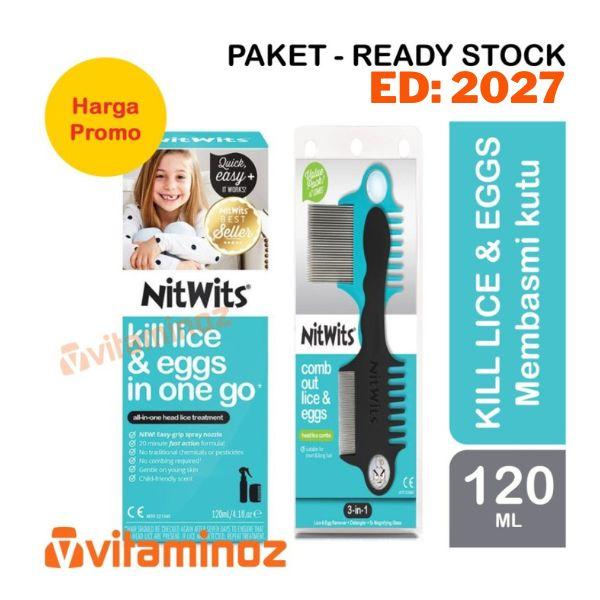 Gambar NitWits All In One Head Lice Solution - 120 ml Obat kutu & sisir Paket dari VitaminOz undefined Tokopedia