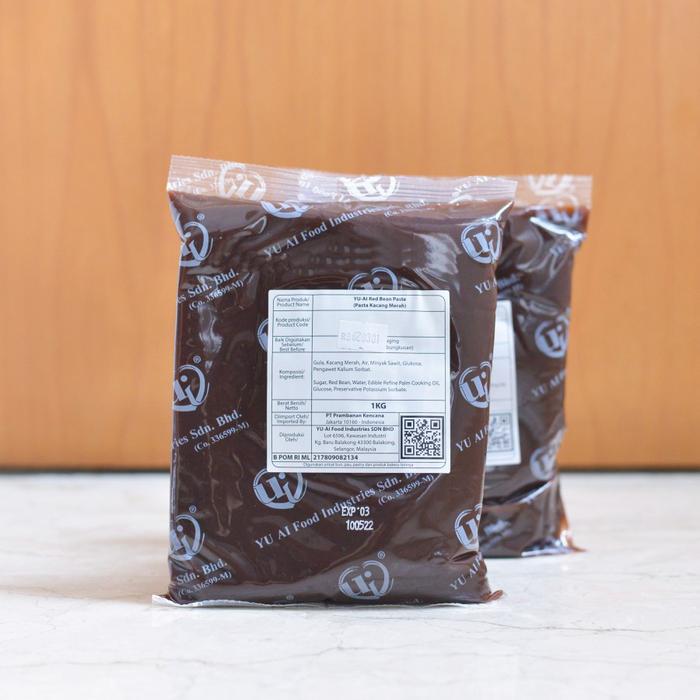 Gambar isian kue bulan mooncake filling yu ai red bean paste pasta kacang merah kemasan 1kg dari Bahan Manis Mart undefined Tokopedia