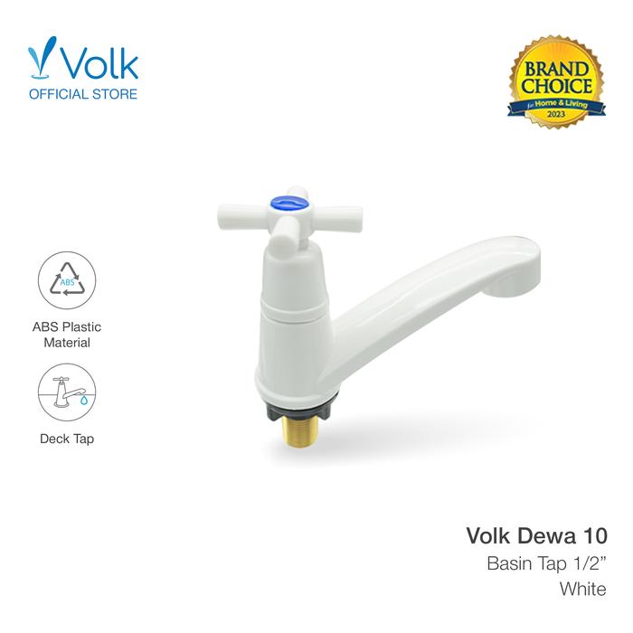 Gambar VOLK DEWA-10 KRAN WASTAFEL PLASTIK - Putih dari Volk Sanitary Store undefined Tokopedia