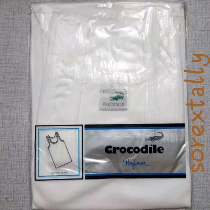 Gambar Crocodile Kaos dalam Pria Katun 801V Singlet Crocodile Salur Original Dewasa Cowok - Putih, S dari Sorextally77 undefined Tokopedia