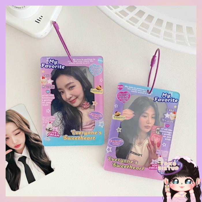 Gambar [TS] CAHOL TEXT CUTE ACRYLIC 2 SISI/2 SIDE AKRILIK Photocard Holder 2 sisi 2 side kpop Transparent Clear Acrylic  Id Card Acrylic Frame Bingkai foto cahol termurah - MIXED RING dari tokosistur undefined Tokopedia