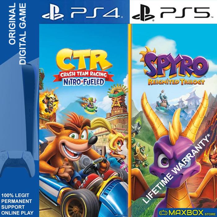 Jual CTR Crash Team Racing: Nitro Fueled PS4 PS5 Original Game - CTR ...