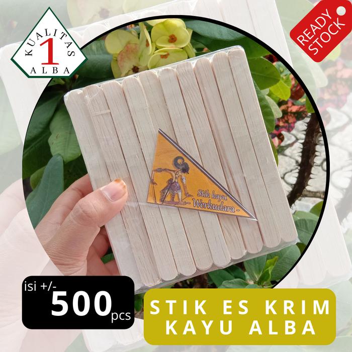 Gambar GAGANG KAYU UNTUK ES KRIM - STIK ES KAYU ALBA - STIK ES CREAM KAYU ISI 500 PC - WERKUDARA dari RAJA ES undefined Tokopedia