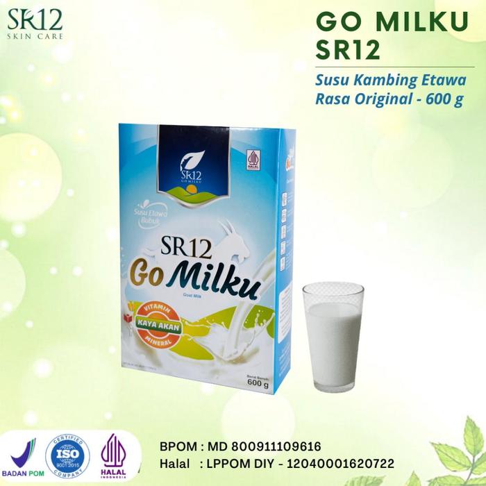 Gambar Go Milku SR12 Susu Kambing Etawa Premium 600g Tingkatkan Kesehatan Tulang Lambung & Penggemuk Badan Terbaru Terlaris Terbaik - Original dari 1NINE- undefined Tokopedia