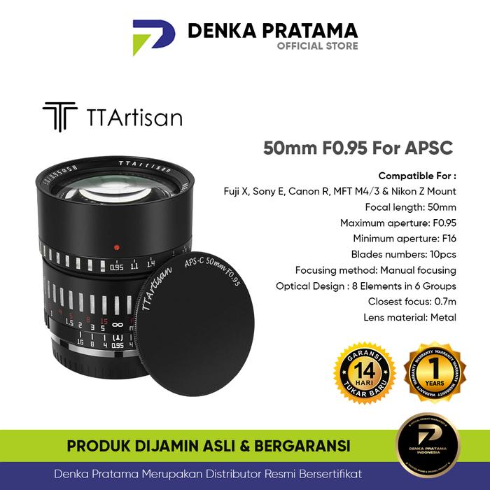TTArtisan 50mm For APS-C Lens Camera Fuji X-Mount di Denka Pratama  Tokopedia - Main Image