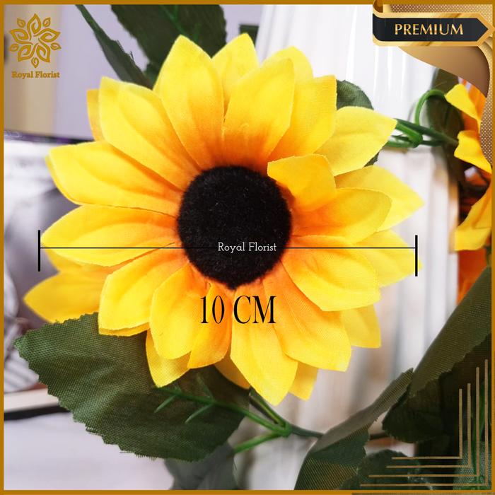 Gambar Bunga Matahari Rambat 200cm - Tanaman Hias Gantung Plastik - Bunga Juntai Artificial Dekorasi (DK-16/DK-15 - BESAR dari Royal Florist Surabaya undefined Tokopedia