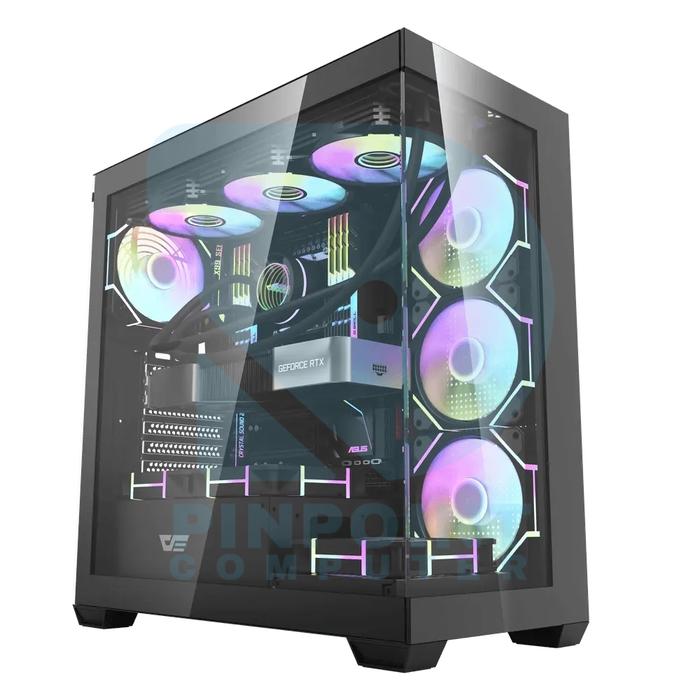 Tokopedia Computer Case Jual darkflash DS900 ATX PC Case - Black, Packing Kayu - Kota Bandung ...