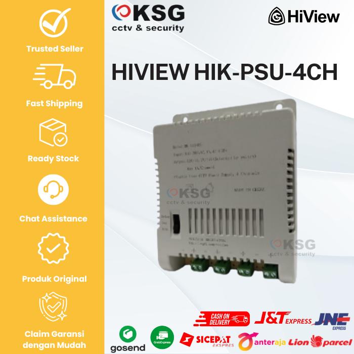 Gambar Power Supply HIVIEW ORIGINAL 4 CHANNEL CCTV dari KSG CCTV undefined Tokopedia
