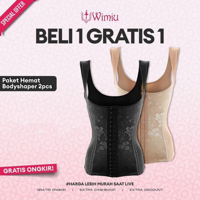 Gambar WIMIU PAKET 2 PCS LONG TORSO KORSET PELANGSING PERUT WANITA 58028 - Random, L dari Wimiu Kota Administrasi Jakarta Utara Tokopedia
