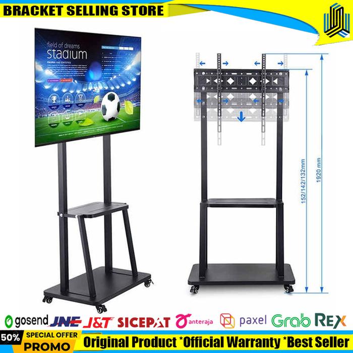 Tv Roda Jual Bracket stand Tv 75 70 65 60 55 50 43 32 inch standing tv roda ...