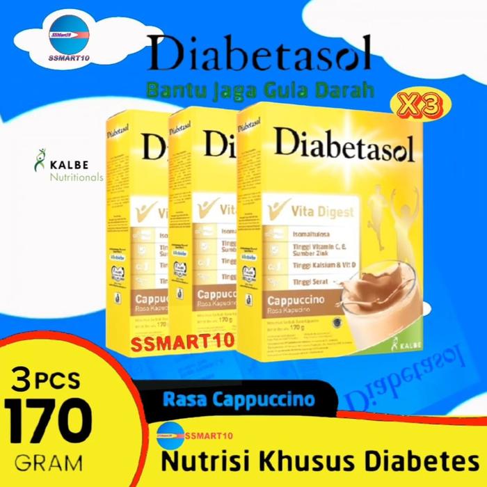 Gambar Diabetasol Vita Digest Chocolate/vanila 600gr - CAPPUCI 3 X170g dari SSmart10 undefined Tokopedia