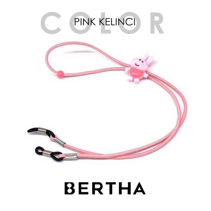 Gambar Bertha Tali Kacamata Anak Silicone Strap Penahan Motif Karakter Lucu - PINK KELINCI dari Bertha Indonesia undefined Tokopedia