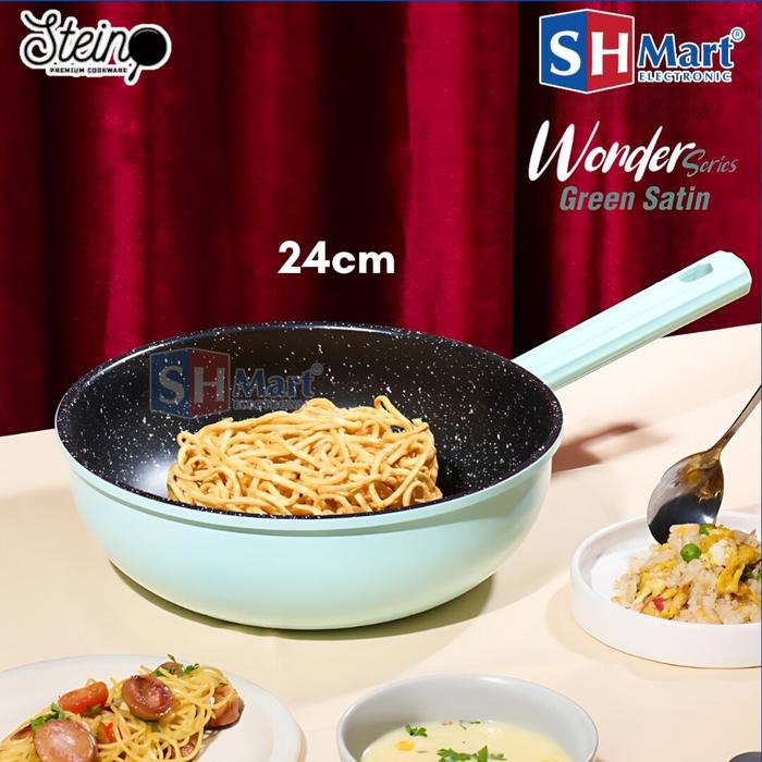 Gambar Steincookware Wonder Pan Frypan 20 Cm Stein Cookware Greblon Germany - WOK24CM GREEN dari SHMART ELECTRONIC undefined Tokopedia