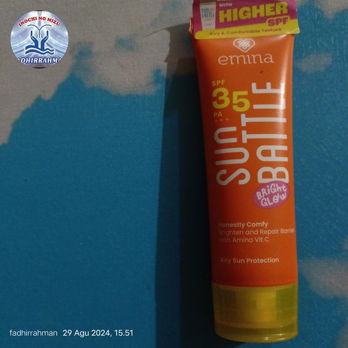 Gambar Emina Sun Battle SPF 35 PA+++ 50 ml - Sunscreen dari fadhirrahman undefined Tokopedia
