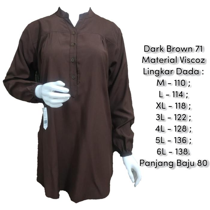 Gambar BLOUSE WARNA MERAH POLOS-BLUS VISCOUSE-ATASAN JUMBO-PAKAIAN WANITA - violet, 6L dari CACA BEST undefined 3 Tokopedia