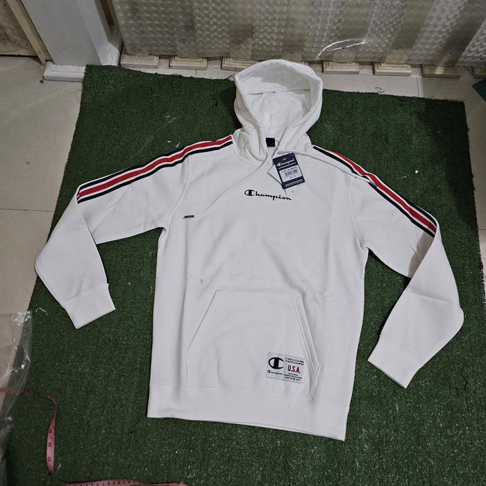 Champion original hooded sweatshirt white bnwt resmi XL