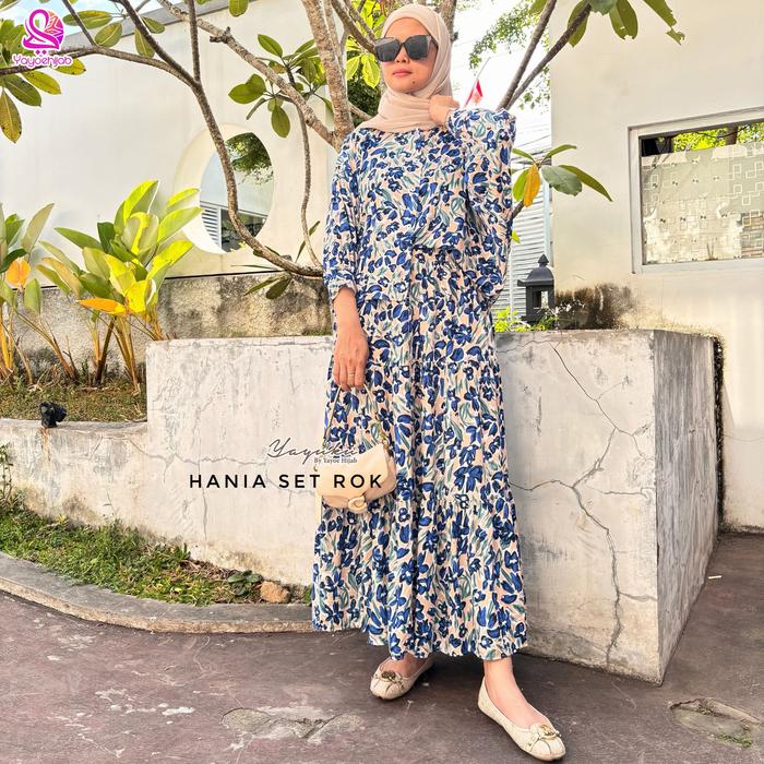 Gambar Hania Set 2in1 Oneset Rok Terbaru Fashion Muslimah Wanita Rayon Viscose Motif Kekinian Busui Friendly Yayuku by Yayoe Hijab - F dari Yayuku_id undefined 3 Tokopedia