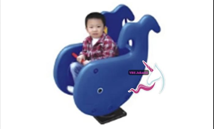 Gambar KUDA KUDAAN JUMBO MODEL BUNGA SPRING RIDER PLAYGROUND JUNGKAT - Whale dari vbshopper undefined Tokopedia