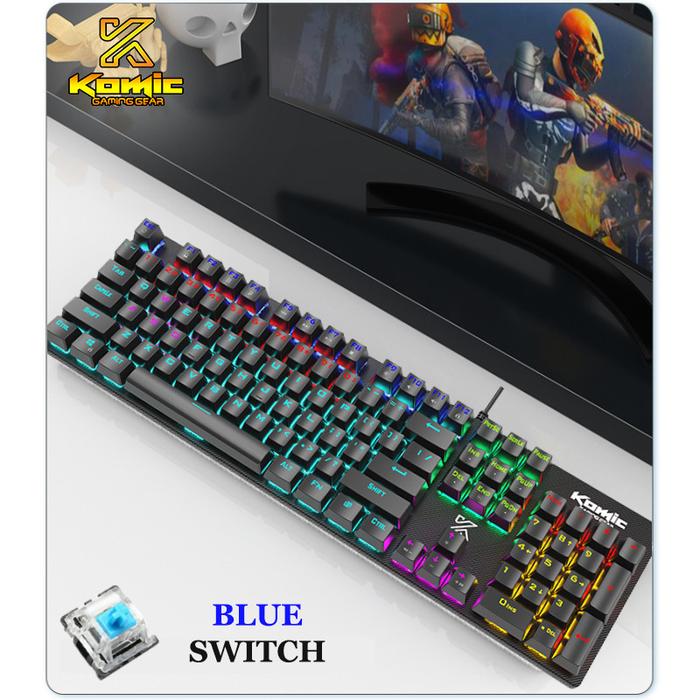 Gambar Keyboard Gaming Mechanical AULA S-2022 BLACK -New LED- Macro Software - KOMIC KG-MK288H dari AULA Gaming undefined Tokopedia