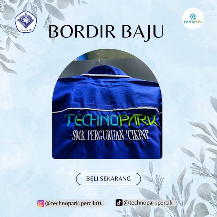 Gambar jasa Nama Bordir Di baju Werpack Berkualitas dan Menarik dari Technopark Cikini undefined Tokopedia