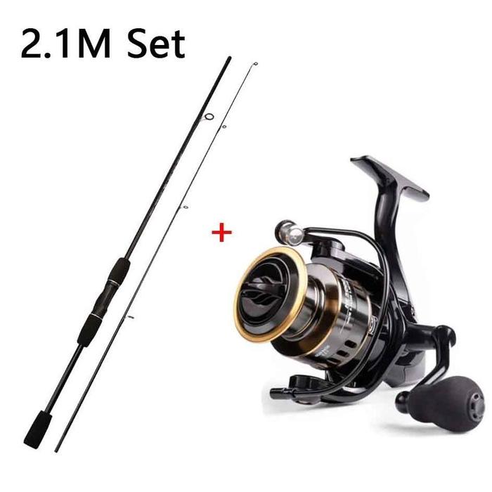 Gambar SHIMANO Pancing 1 Set Lengkap Kuat Jorang Pancing Kuat 30kg Joran Pancing 1 Set Reel Besi Pancing Set Murah Pancing 1.65M/1.8M/2.1M Pancing Spinning Fishing Rod Reel Pancing Gulungan Gulungan HE500 - 7000 - 2.1m Set, HE500 dari toko garuda782 undefined Tokopedia