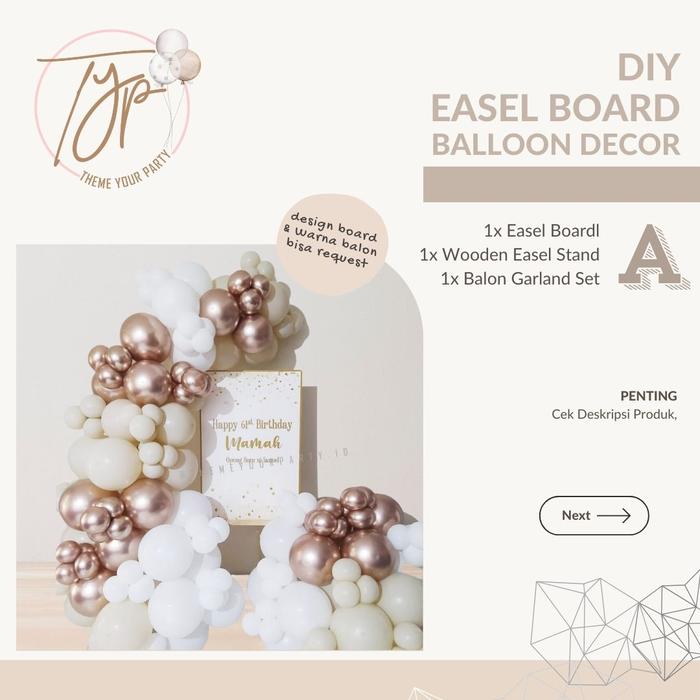 Gambar Balon Dekor - Balon Stand Dekorasi Ulang Tahun - Set A dari Theme Your Party undefined 5 Tokopedia