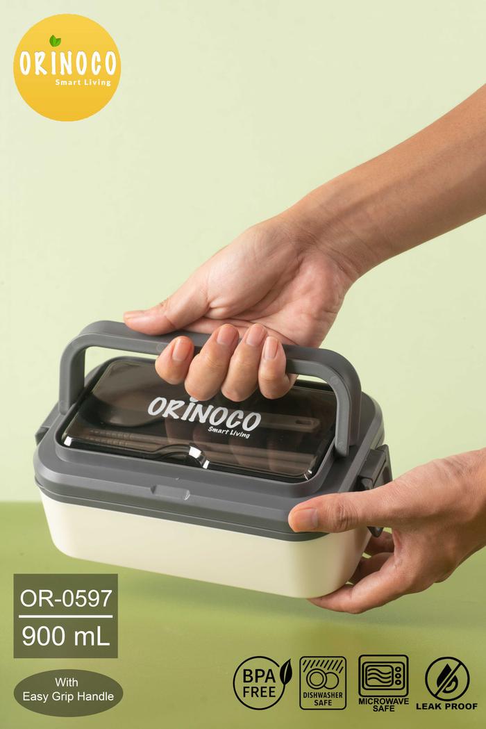 Gambar LUNCHBOX ORINOCO 0227 850ML - OR-0597 Black dari Maxhomeliving_NEW undefined Tokopedia