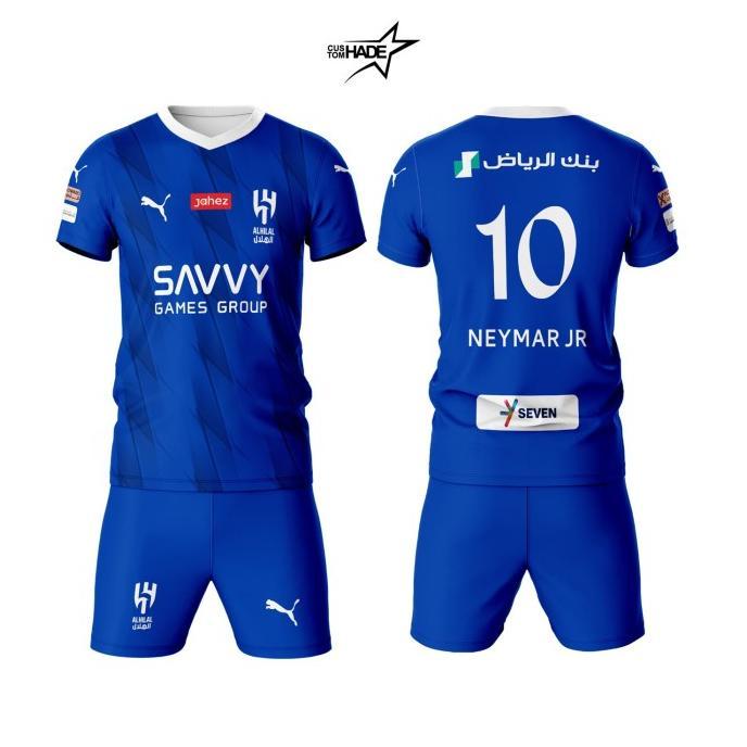 Gambar Jersey Neymar Al Hilal Terkini Kaos Bola Dewasa Home Full Printing - setelan, XXXL dari boyesho undefined Tokopedia