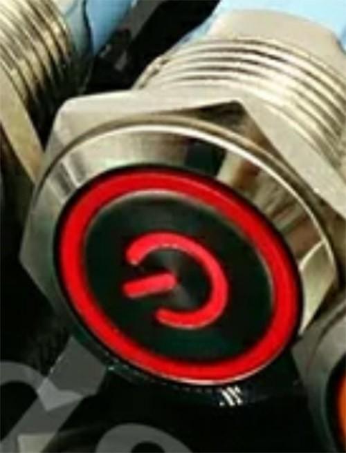 Gambar Saklar On Off LED logo power merk CP Stainless Push Button Switch 16MM - Merah dari kitani online undefined Tokopedia