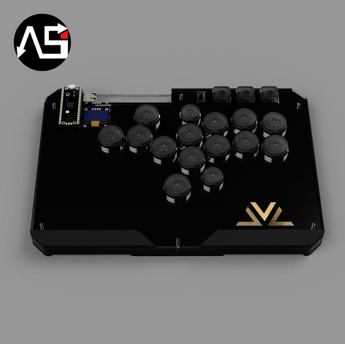 Gambar LVL ABC RGB leverless hitbox controller - Hitam, LVL15RGB dari ASIndoPro undefined Tokopedia