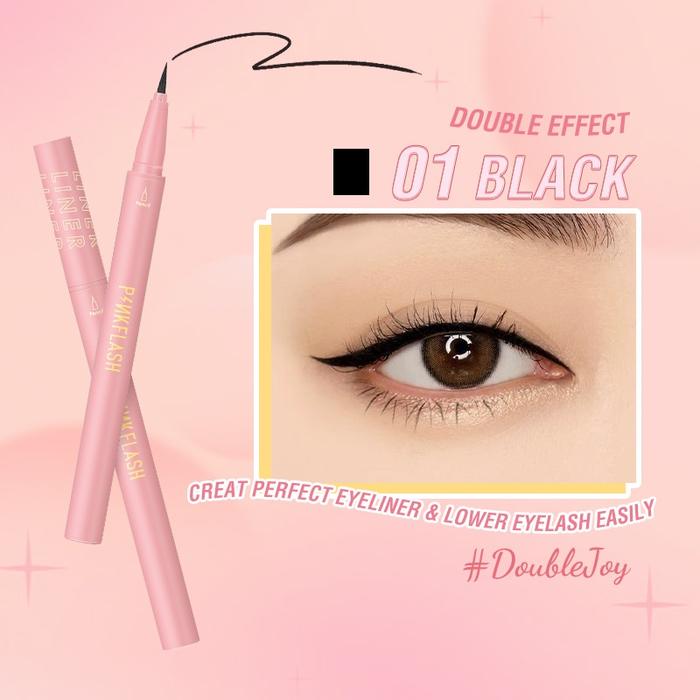 Gambar (READY & ORI) Pinkflash Pink Flash Quick-Drying Liquid Eyeliner E05 E 05 - 01. BLACK dari Charme store_NEW undefined Tokopedia