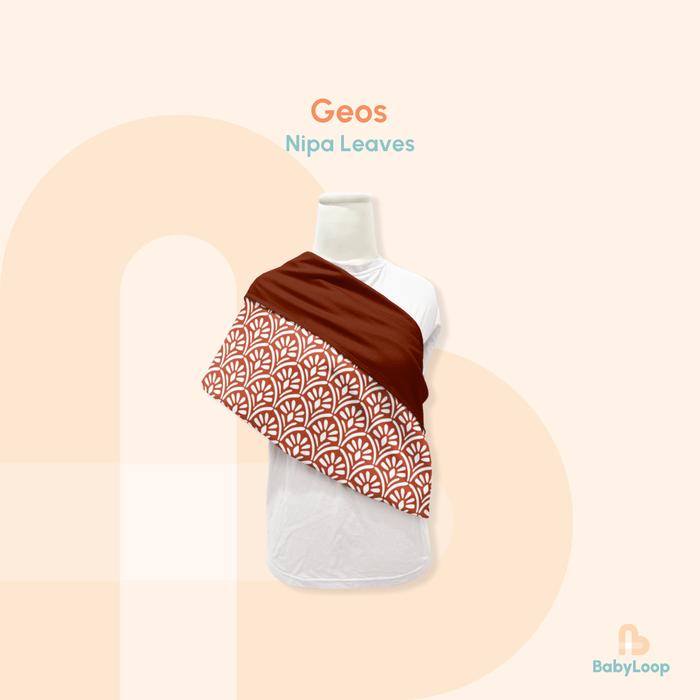 Gambar Gendongan Bayi - Geos - Baby Loop - Nipa Leaves, L dari Baby Loop Authorized Reseller undefined Tokopedia