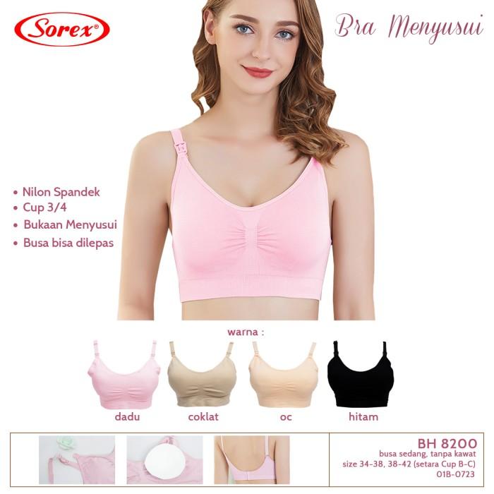 Gambar Sorex Sport Bra Menyusui - Sorex maternity bra olahraga - Merah Muda, M dari Aurel Babyshop undefined Tokopedia