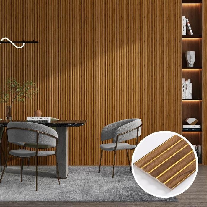 Gambar 3D Pvc Wall Panel Dinding Wood Panel 2.9Meter Motif List Kayu Elegan Dekorasi Dinding Pengganti Sticker Hiasan Dinding - WQB-13-5 dari Zaiistore undefined Tokopedia