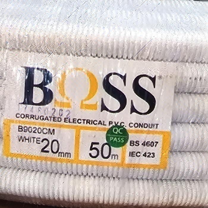 Gambar FLEXIBLE CONDUIT BOSS SELANG PVC 20MM 50 METER - Putih dari Supermarket Listrik undefined Tokopedia