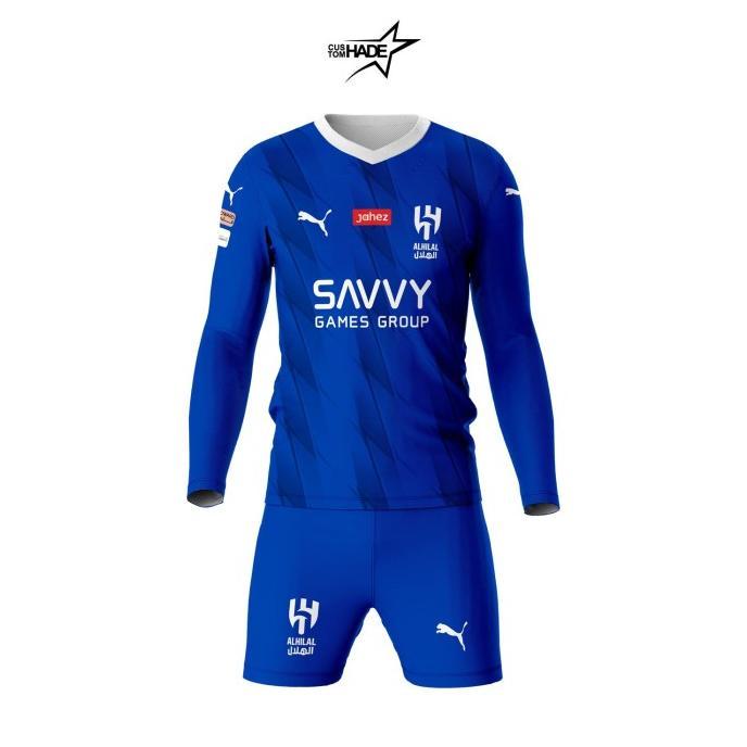 Gambar Jersey Al Hilal Terkini Kaos Bola Dewasa Neymar Home Lengan Panjang - S dari boyesho undefined Tokopedia