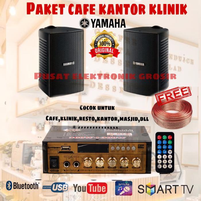 Gambar Speaker Yamaha VS-4 Original Paket Sound Cafe klinik kantor lengkap amplifier bluetooth - varian1 dari pusat elektronik grosir undefined Tokopedia